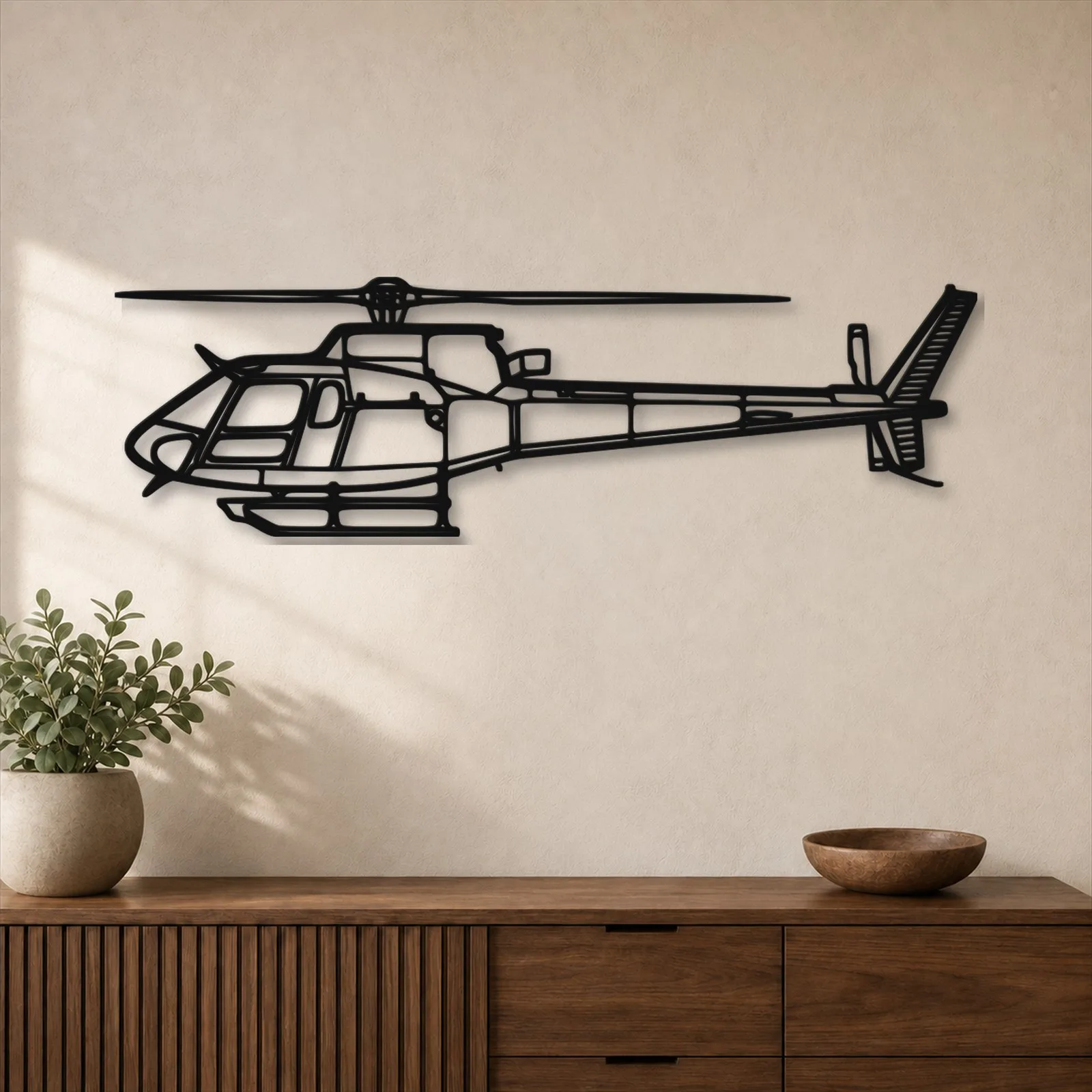Décoration murale en métal d'avion