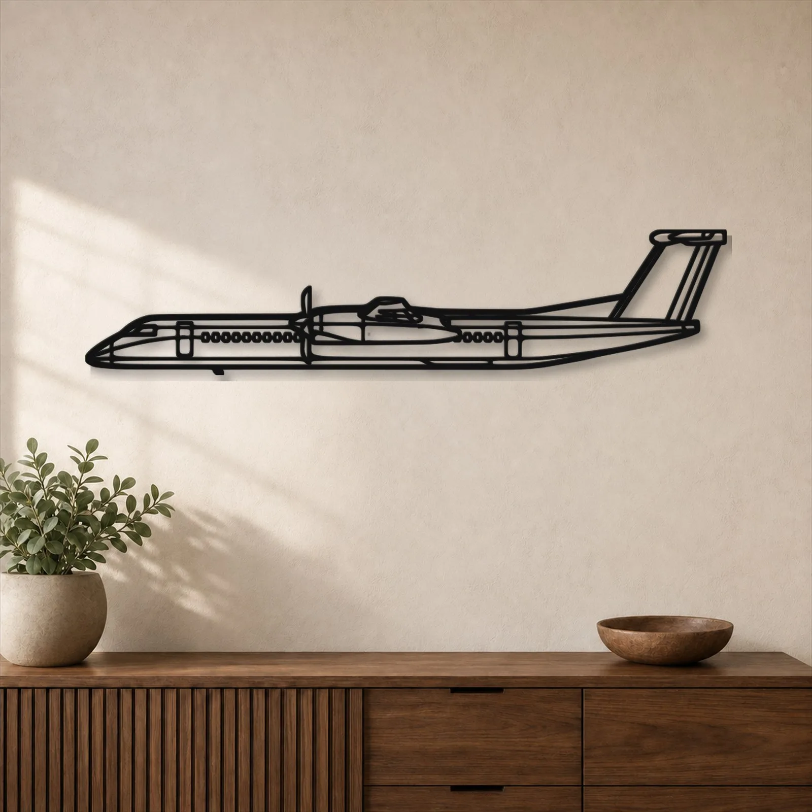 Décoration murale en métal d'avion