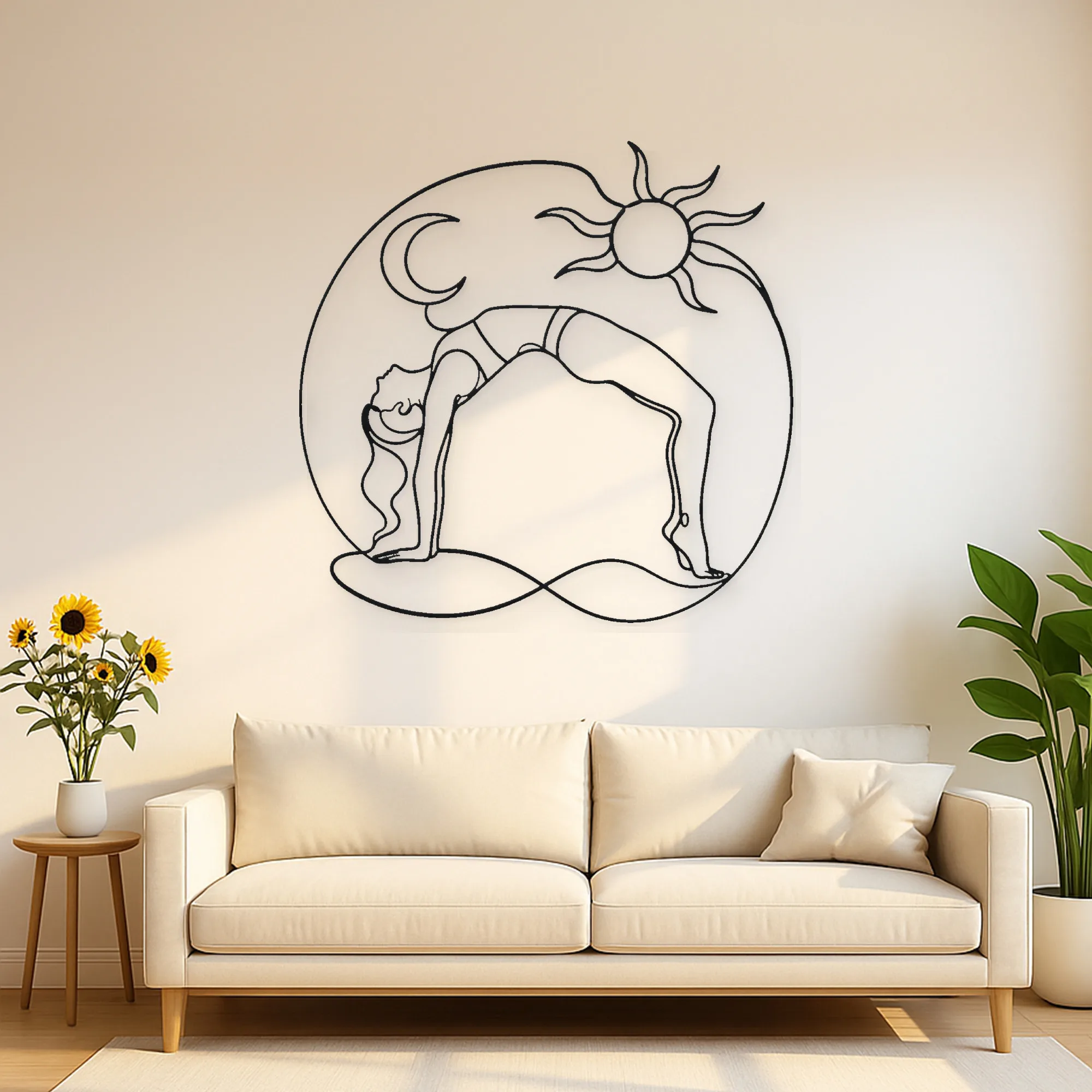 Line Art Metal Wall Decors
