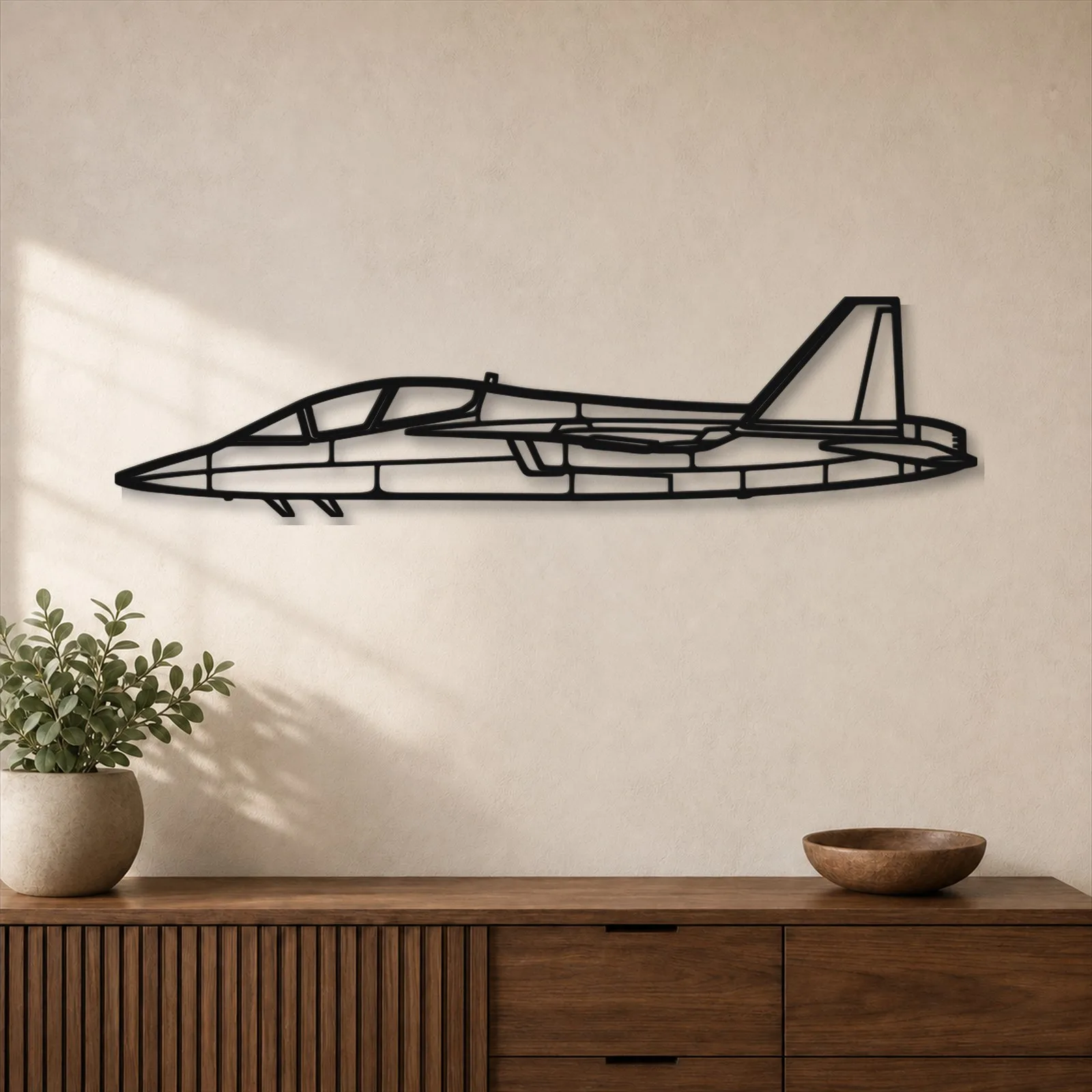 Décoration murale en métal d'avion
