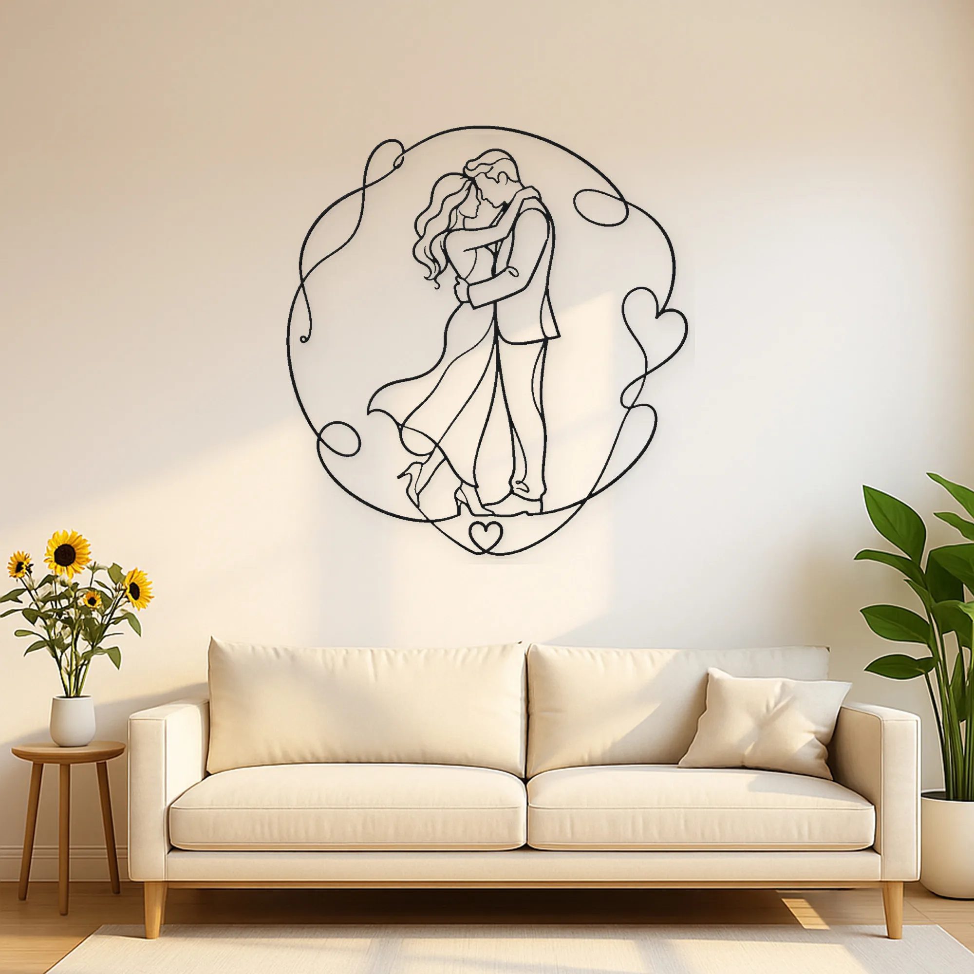 Line Art Metal Wall Decors