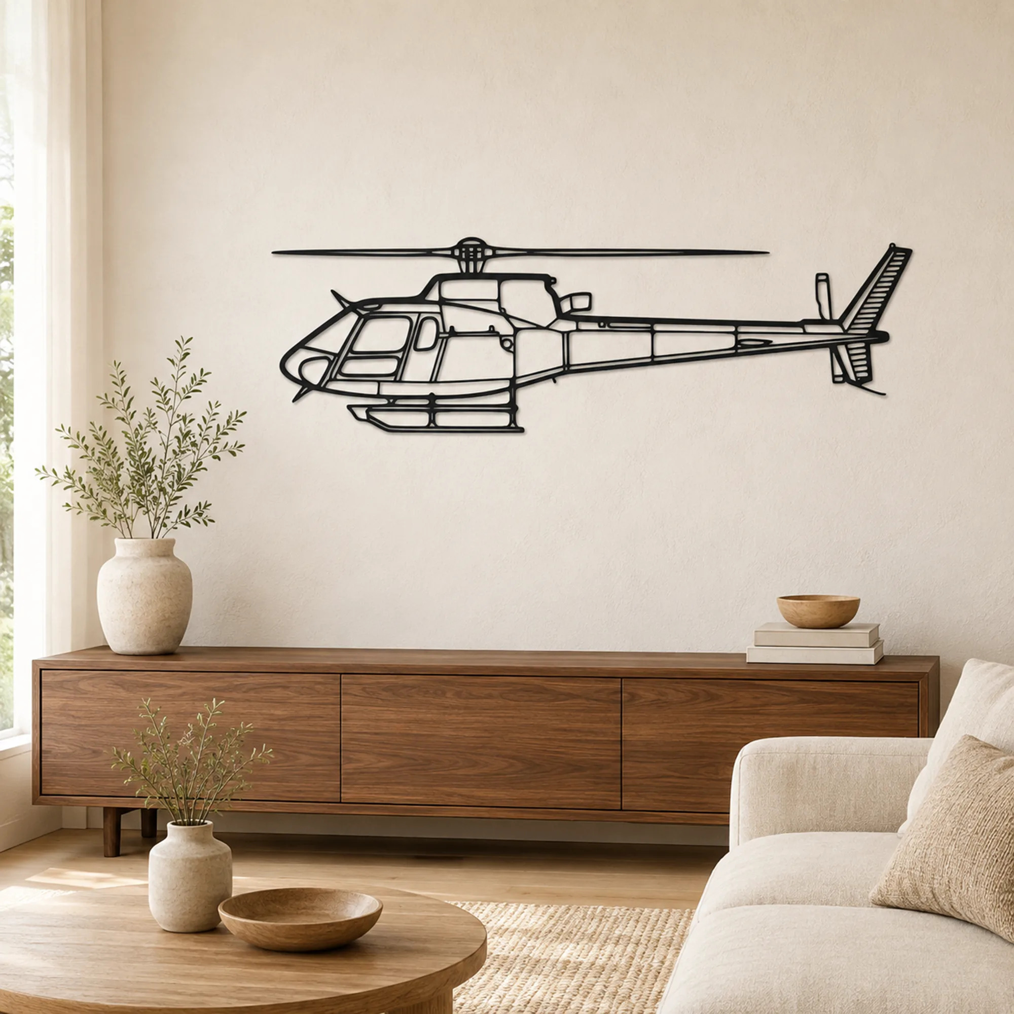 Arte mural de metal de aviones