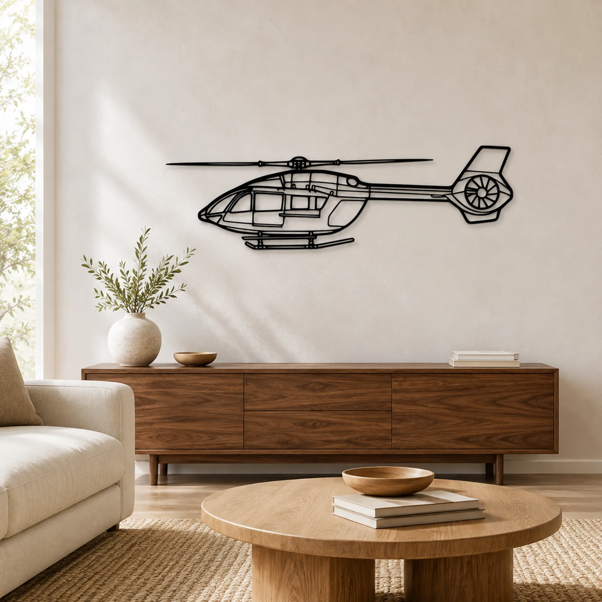 Arte mural de metal de aviones