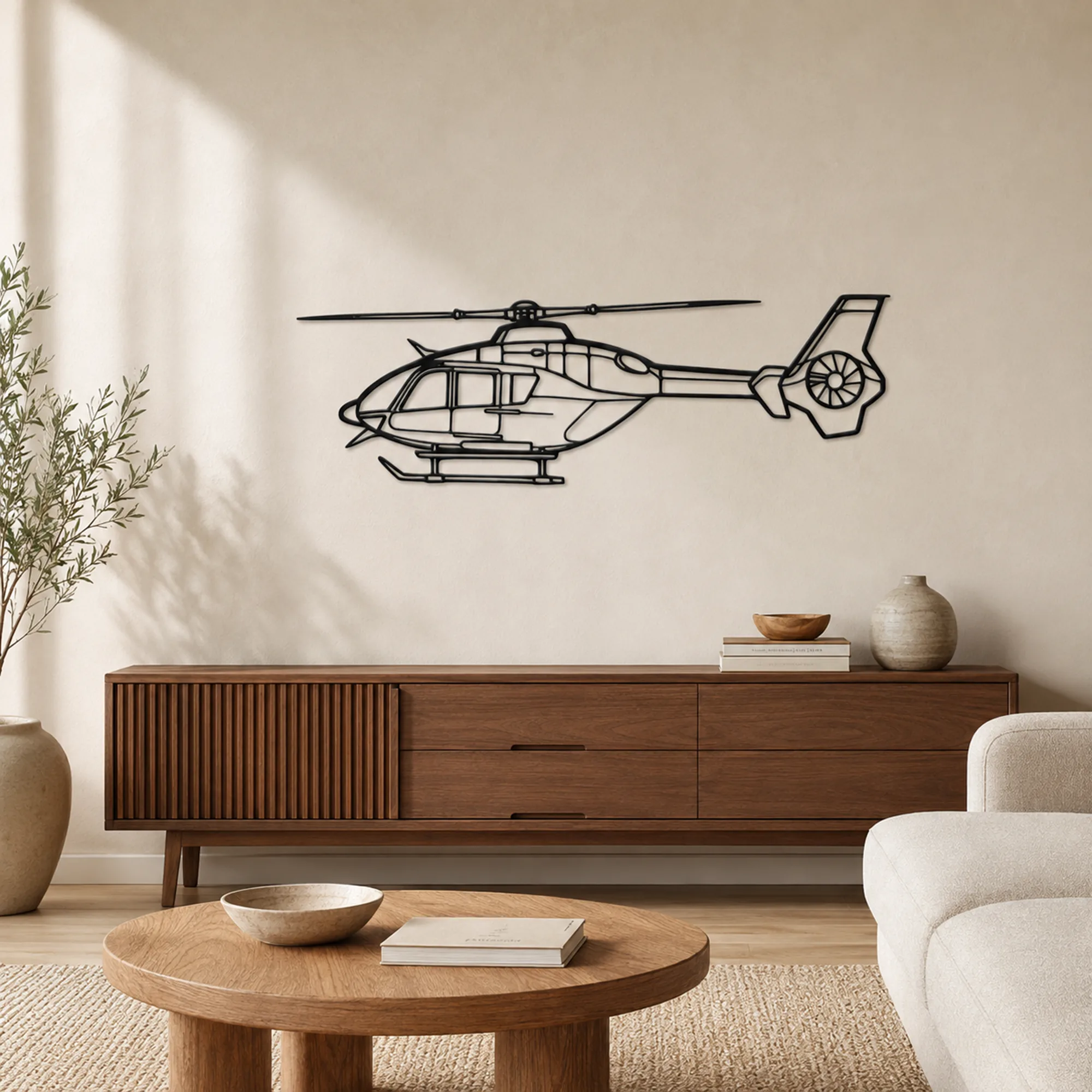 Arte mural de metal de aviones