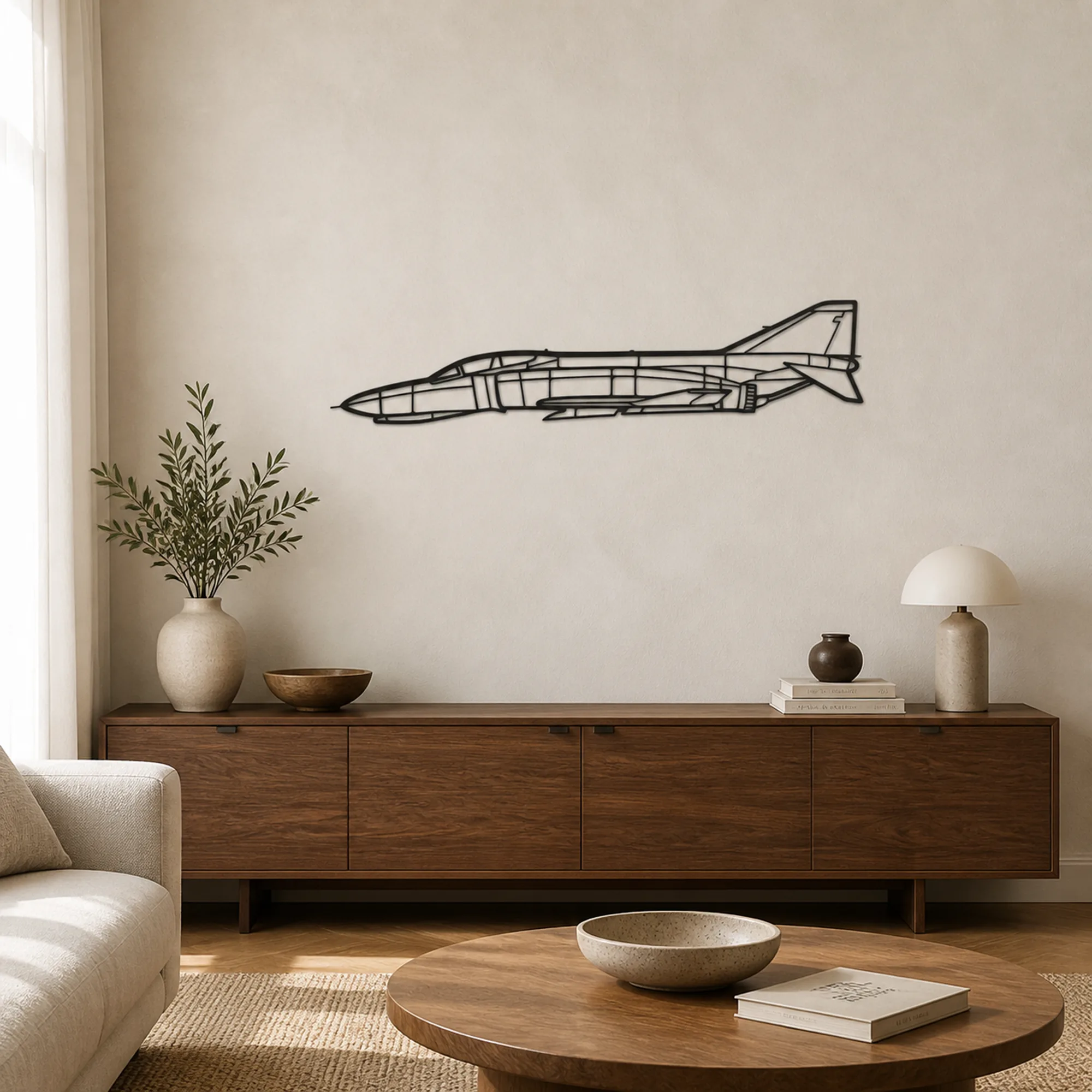 Arte mural de metal de aviones
