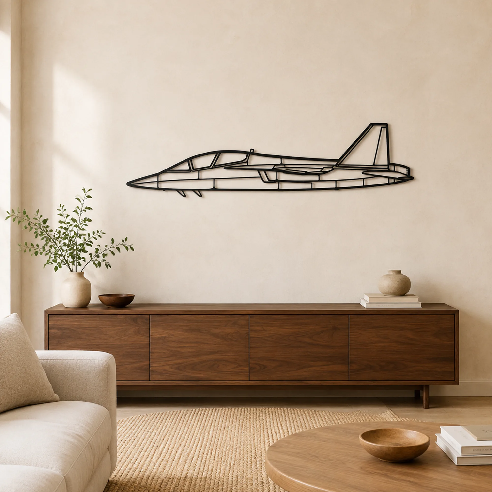 Arte mural de metal de aviones