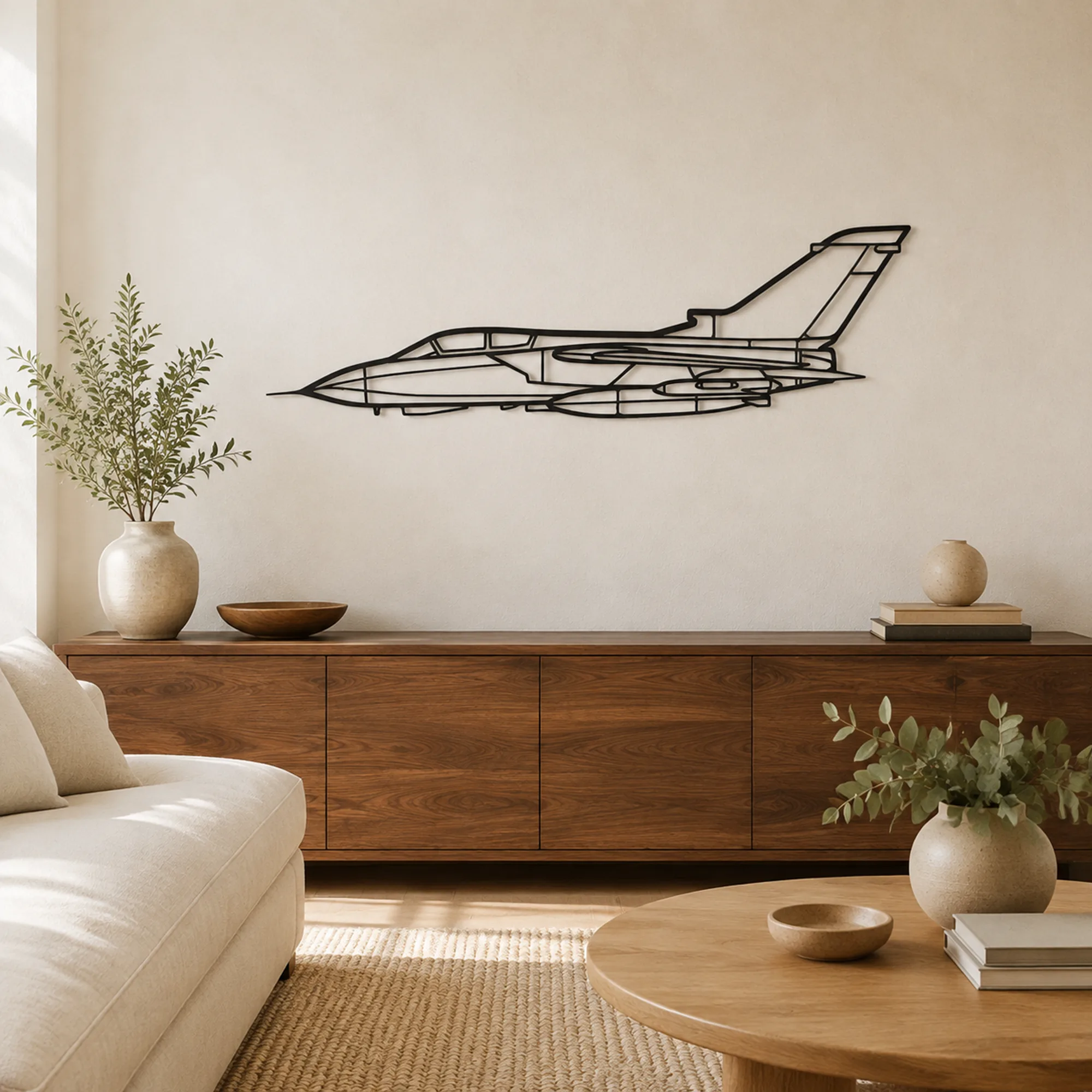 Arte mural de metal de aviones
